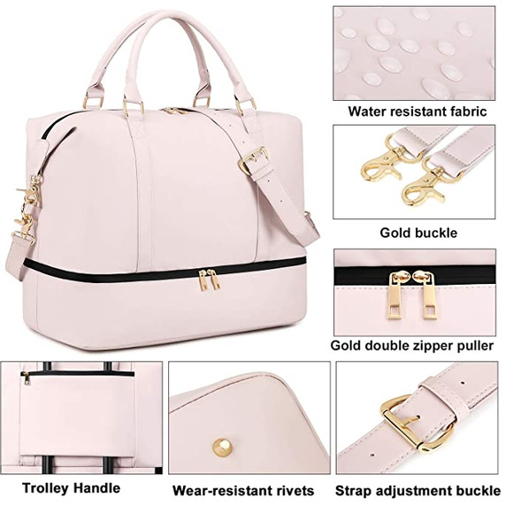 NEW! Women's Larof Luxury Weekender Travel Tote - Picture 5 of 6